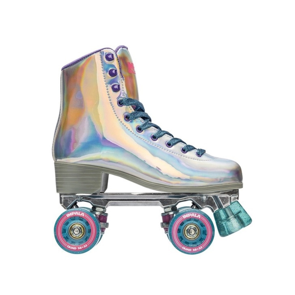 Impala Quad Holographic Rollerskates